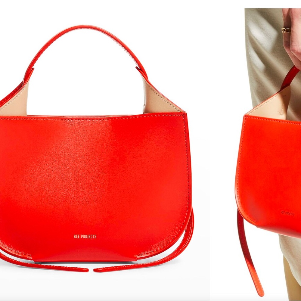 Ree Projects Vibrant Orange mini Bag with Modern style.